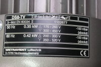 Wetravent Lufttechnik DS8-TV 1102677 Motor 0,35 kW 150 mbar Kompressor  unused