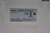 Omron C200HE-CPU42-E CPU Unit used