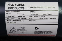 Hill House 46606352143-14A 3/4 HP 90V Frame 56C Variable...