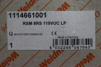 Weidm&uuml;ller RSM 8RS Relaiskoppler 115 V 1114661001 RSM8RS unused OVP