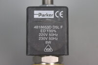 Parker 4818653D D5L F Magnetventil 10bar mit Spule 8W unused