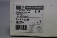 Telemecanique RHR 4138F 022084 Time Delay Relay 110VDC RHR4138F Unused OVP