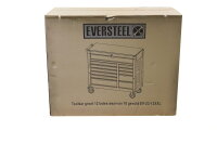 Eversteel Tool Cabinet Werkzeugwagen bef&uuml;llt 12 Schubladen Fahrbar Unused OVP