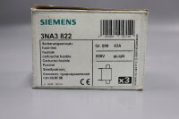 Siemens 3NA3822 3 St&uuml;ck NH-Sicherungseinsatz  63A 500V