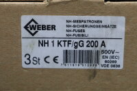 Weber NH 1 KTF/gG 200 A NH-Sicherungseinsatz 500V Unused OVP
