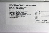 Siemens Simatic Rack PC 547B 6ES7650-0NH16-0YX0 6ES76500NH160YX0 Used