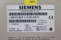 Siemens SIMATIC Panel OP 7-DP 6AV3 607-1JC20-0AX1 6AV3607-1JC20-0AX1 E-S: 5 Used