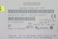 Siemens SIMATIC Panel OP 7-DP 6AV3 607-1JC20-0AX1...