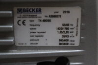 Becker Vakuumpumpe T4.40DSK 1420/1700U/min Motor FDR90LC/4P 1,85/2,2KW 1420/1660U/min Used