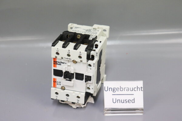 Sprecher+Schuh CA3-37-N-11 + CT 3 Sch&uuml;tzrelais Unused