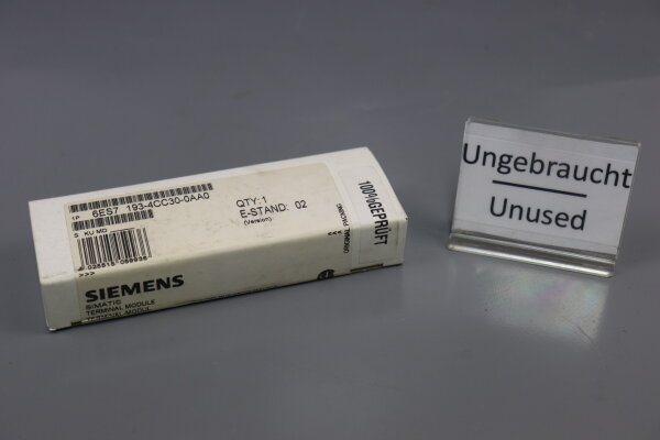 Siemens 6ES7193-4CC30-0AA0 TM-P15C23-A1 Terminalmodul E-Stand:02 unused Sealed