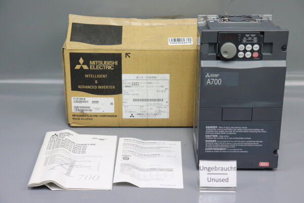 Mitsubishi A700 FR-A740-00040-NA Frequenzumrichter 7.9A AC380-480V Unused OVP