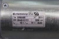 Dunkermotoren GR80X80 Getriebemotor 3200rpm i=7:1 +Getriebe PLG70 Used