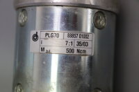 Dunkermotoren GR80X80 Getriebemotor 3200rpm i=7:1 +Getriebe PLG70 Used