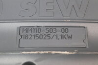 SEW Eurodrive WAF30 DRN80M4/MM11 + Umrichter MM11D-503-00 18215025 1.1kW Used