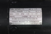 SEM MT30U4-48 Elektrormotor 3000 u/min 140V 57A Brake-24VDC B 92-20018 Used