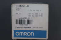 OMRON H3CR-A8 TIMER 1.2s-300h 100-240VAC 100-125VDC 50/60Hz Unused OVP