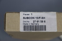 PHOENIX CONTACT SUBCON 15/F-SH Busstecker 2761596 Unused OVP