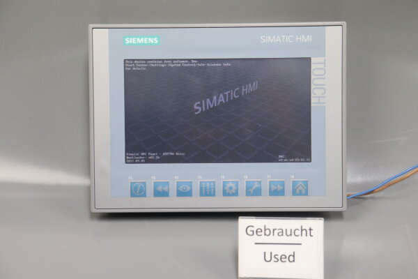 Siemens SIMATIC 6AV2 123-2GB03-0AX0 HMI KTP700 Basic Touch Panel F-State:10 Used