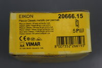 VIMAR EIKON 20666.15 Rahmen f&uuml;r metallische Panel 1M 5xSt&uuml;ck Unused Sealed