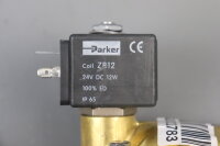 Parker VE168.1N G0219-ZB12 Magnetventil 24VDC 12W 0,5/16bar Unused