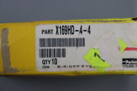 Parker X169HD-4-4 Hydraulische Winkelverschraubung 9xSt&uuml;cke Unused OVP