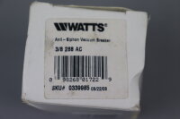 WATTS 3/8 288AC Anti-Siphon Vacuum Breaker 125psi 59-49-SA 0839R Unused OVP