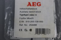 AEG HS9.11 Hilfsschalterblock Mbs25 910-293-130-000 Unused