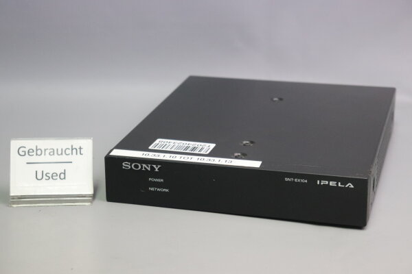 Sony SNT-EX104 4 Channel Full Function Stand Alone Encoder 12V 1,5A 3000002 Used