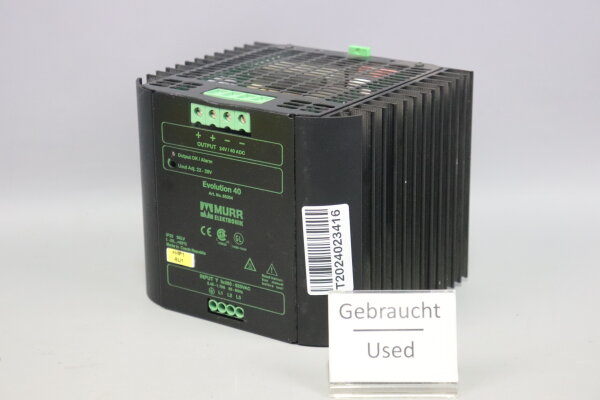 MURR Elektronik Evolotion 40 Schaltnetzteil 85004 24VDC 40ADC Used