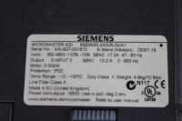 Siemens Micromaster 420 6SE6420-2AD25-5CA1 Frequenzumrichter E:D03/1.18 Used