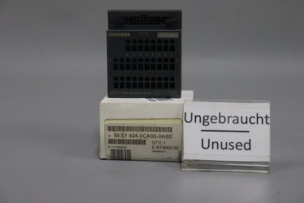 Siemens 6ES7 924-0CA00-0AB0 6ES79240CA000AB0 Anschlussblock unused OVP