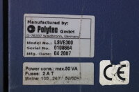 Polytec LSVE-300 Prozesssteuerung LSVE300 100-240V 50/60Hz Fuses: 2AT Used
