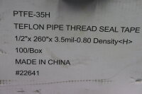 PTFE-35H High Density Thread Seal Tape 100 St&uuml;ck MIL...