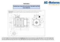 AC-Motoren FCA 80 B 4/PHE Drehstrom-Asynchronmotor + Hydraulikaggregat Unused