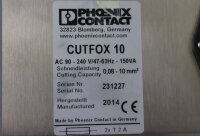 Phoenix Contact CUTFOX 10 Kabelschneidautomat 1206829 90-240V 150VA Used Tested