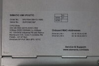 Siemens HMI IPC677C Panel 6AV7894-0BH10-1AB0 A5E02713398 A02 FS:21 Used Tested