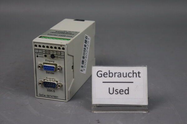 GreCon RS422-Box Steuerrechner 500.782 V1.10 SSK-S 58747891 Used