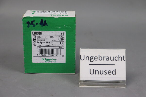 Schneider Electric LRD08 Motorschutzrelais 034678 4A Unused sealed