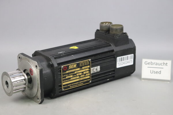 SEM HD92G4-64S Servomotor 6000rpm 3Nm 380V 24A A97-63831 Used