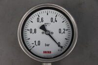 ERIKS EN837-1 Manometer -1,0 - 0 bar Unused