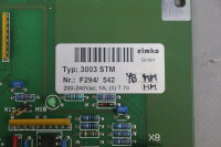 Elmko 3003 STM Control Board F294/ 542 200-240VAC 1A YB...