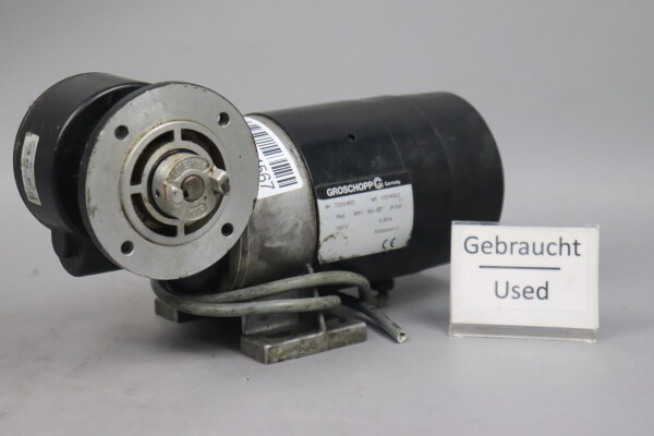 Groschopp WK 1054502 Elektromotor PM1 58-40 3000U/min 110W mit Getriebekopf Used