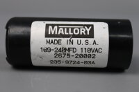 Mallory 189-240MFD Motorstartkondensator 110VAC Unused