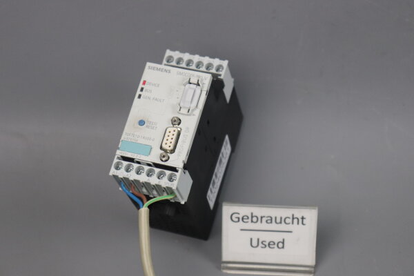 Siemens 3UF7010-1AU00-0 Grundger&auml;t SIMOCODE E:05 V2.0.2 50/60Hz Used