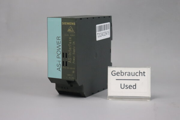 Siemens 3RX9 501-0BA00 AS-Interace Power Supply E:02 120/230VAC Used