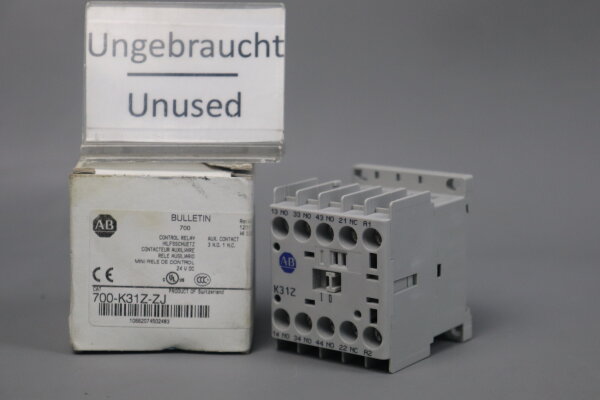 Allen Bradley 700-K31Z-ZJ Hilfssch&uuml;tz 24VDC Unused OVP