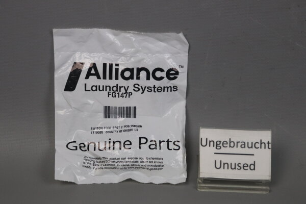 Alliance Laundry Systems FG147P SWITCH TGGL SPST 2 POS(7580K9) Unused