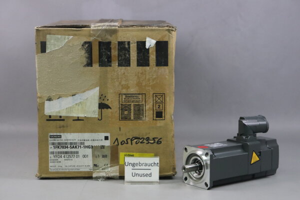 Siemens 1FK7034-5AK71-1HG3 Servomotor 1FK70345AK711HG3 1,6Nm 10000rpm Unused OVP