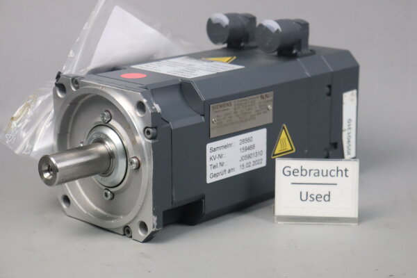 Siemens 1FT6062-1AF71-3EG1 Servomotor 1FT60621AF713EG1 6Nm 4800rpm Used